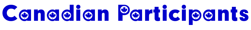 Canadian Participants police de caractère